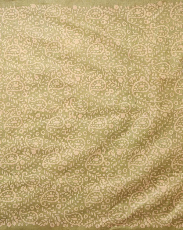 Bright_Green_Batik_Floral_Unstitched_Dress_Material_For_Women