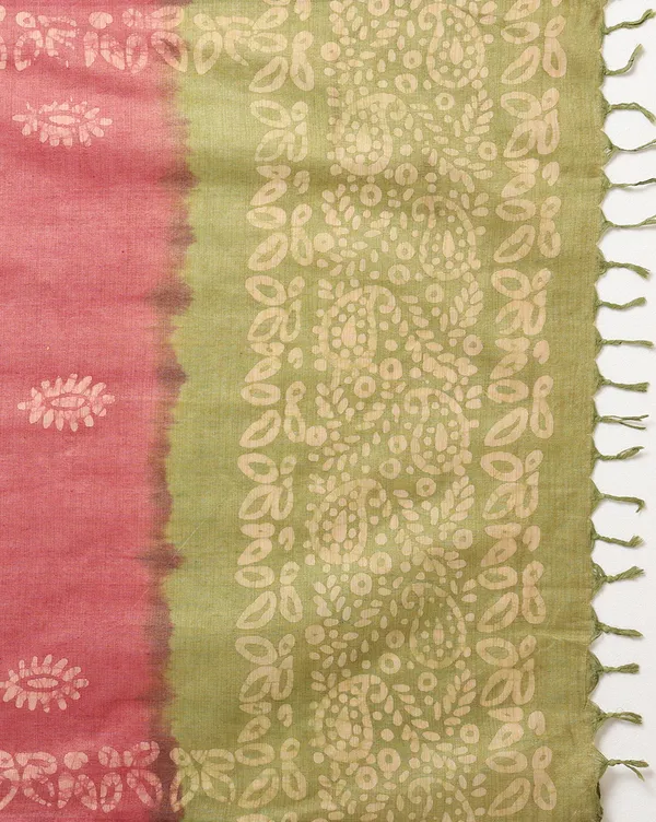 Bright_Green_Batik_Floral_Unstitched_Dress_Material_For_Women
