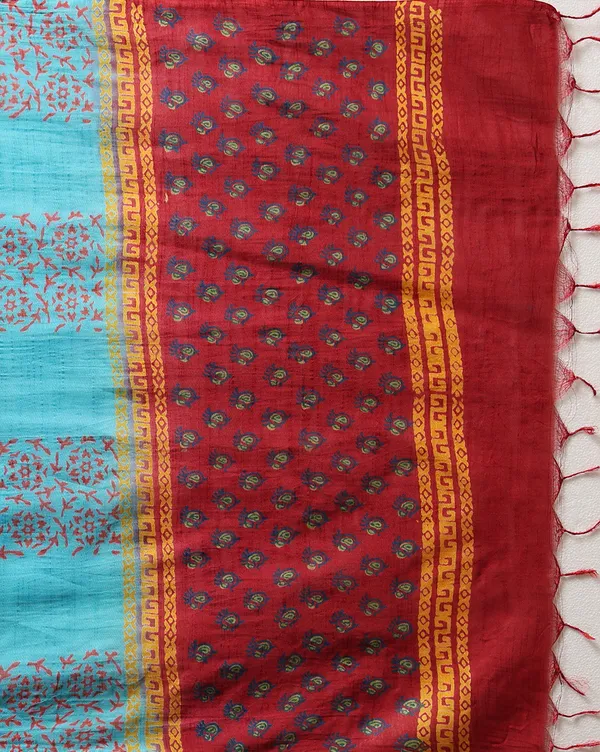 Dark_Red_Handloom_Floral_Unstitched_Dress_Material_For_Women