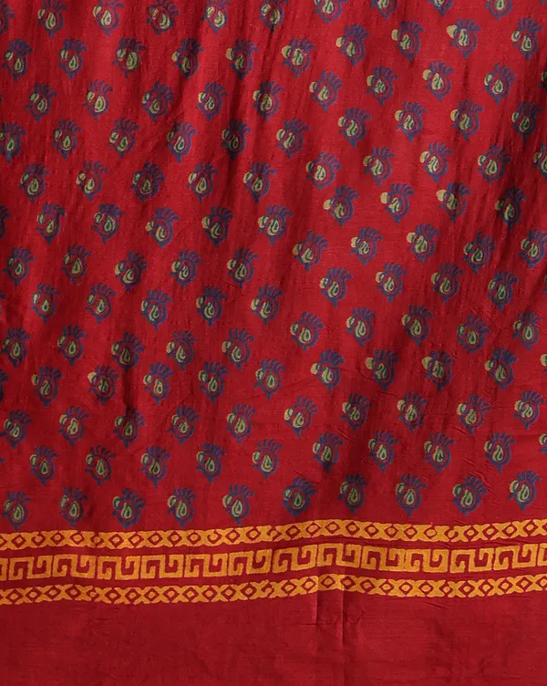 Dark_Red_Handloom_Floral_Unstitched_Dress_Material_For_Women