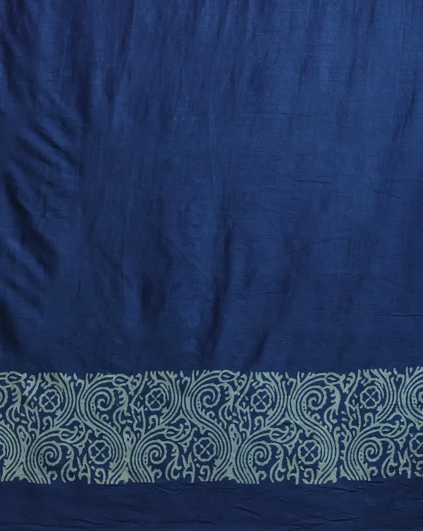 Bright_Blue_Handloom_Floral_Unstitched_Dress_Material_For_Women