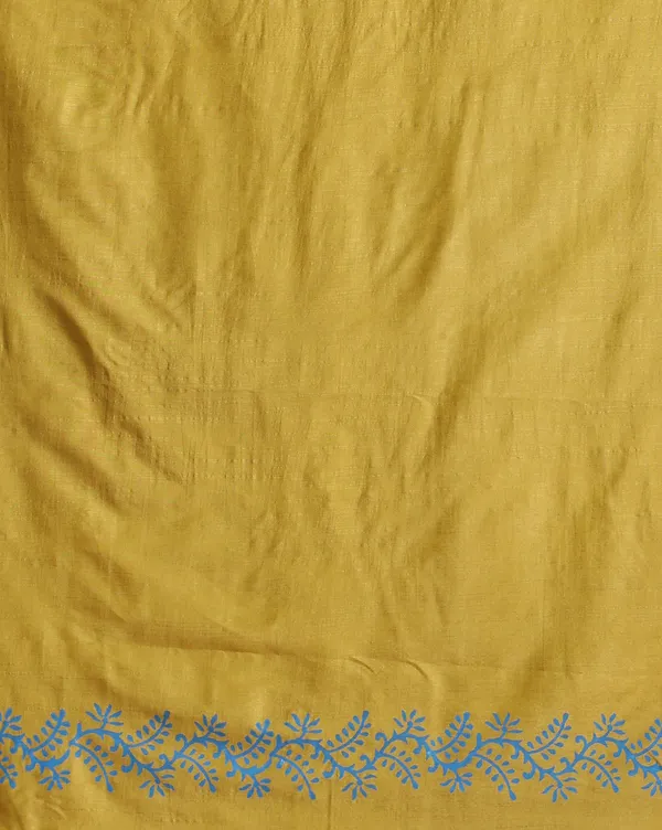 Dark_Yellow_Handloom_Floral_Unstitched_Dress_Material_For_Women