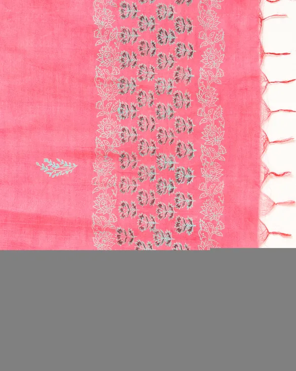 Dark_Pink_Handloom_Floral_Unstitched_Dress_Material_For_Women