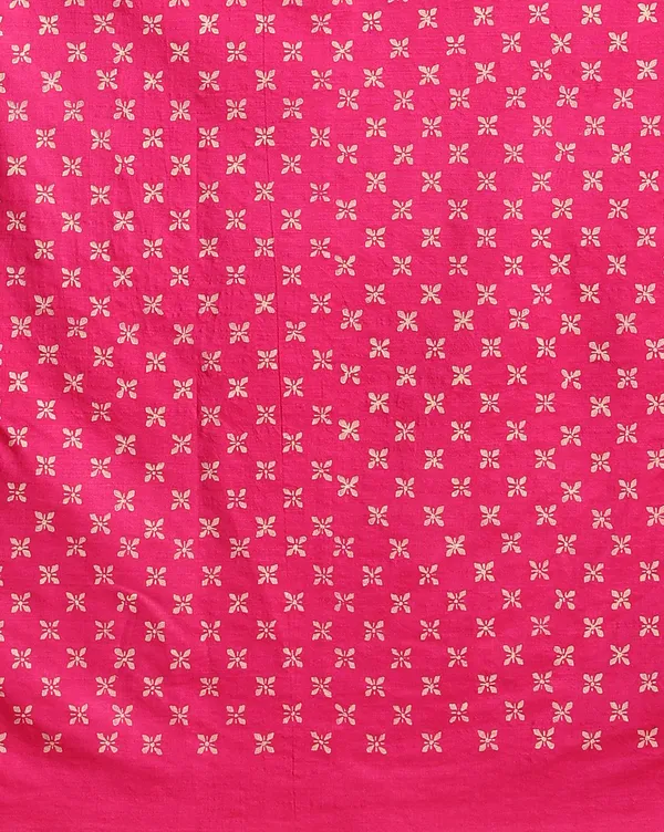 Bright_Pink_Handloom_Floral_Unstitched_Dress_Material_For_Women