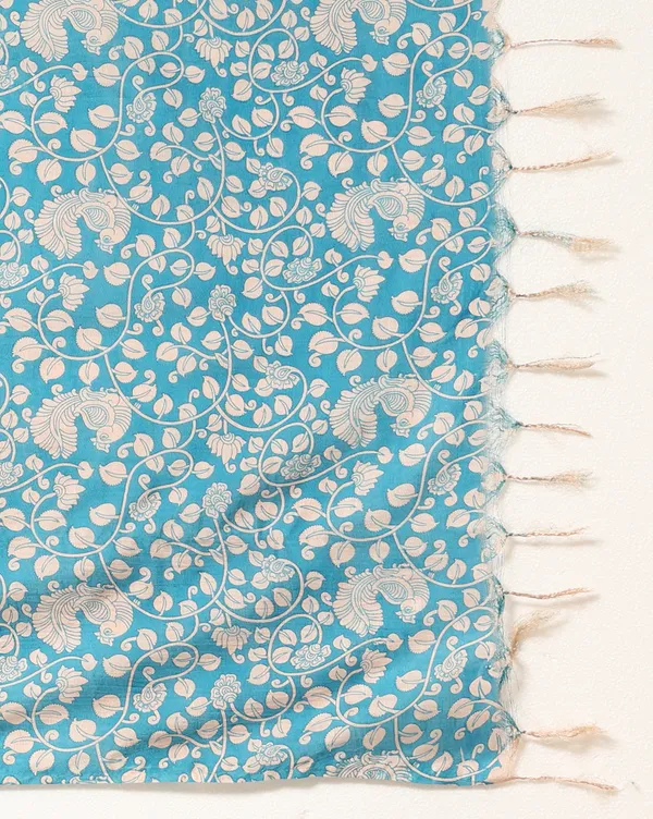 Light_Blue_Handloom_Floral_Unstitched_Dress_Material_For_Women
