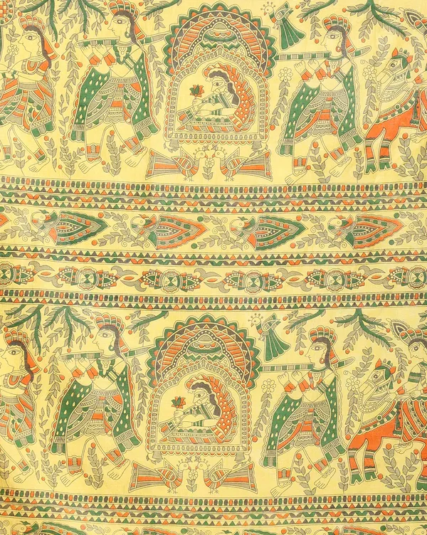 Bright_Yellow_Handloom_Tribal_Unstitched_Dress_Material_For_Women