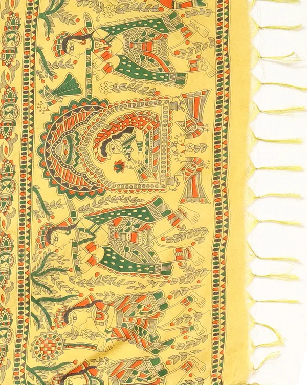 Bright_Yellow_Handloom_Tribal_Unstitched_Dress_Material_For_Women