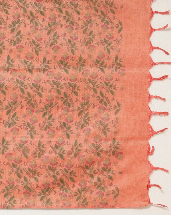 Dark_Peach_Handloom_Floral_Unstitched_Dress_Material_For_Women