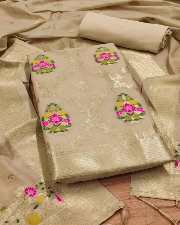 Banaras_Begum_Cotton_Brocade_Beige_Suit