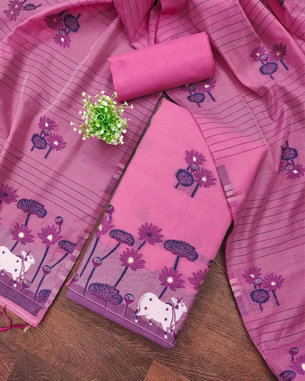 Banaras_Begum_Brocade_Cotton_Pink_Suit