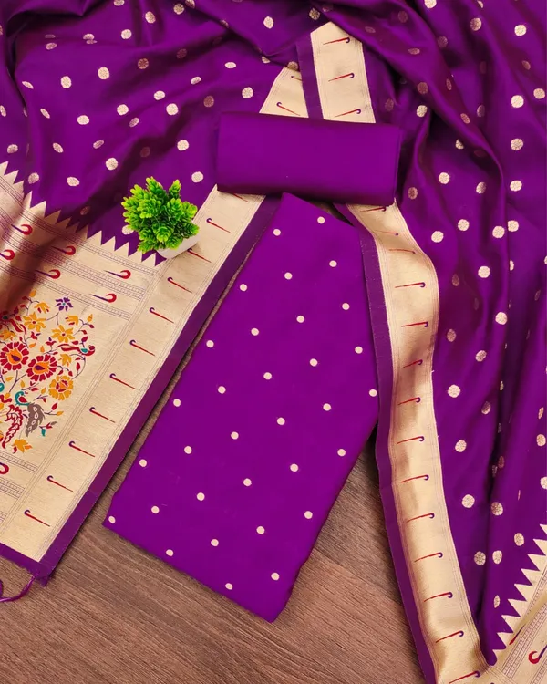 Banaras_Begum_Lichi_Silk_Violet_Brocade_Suit
