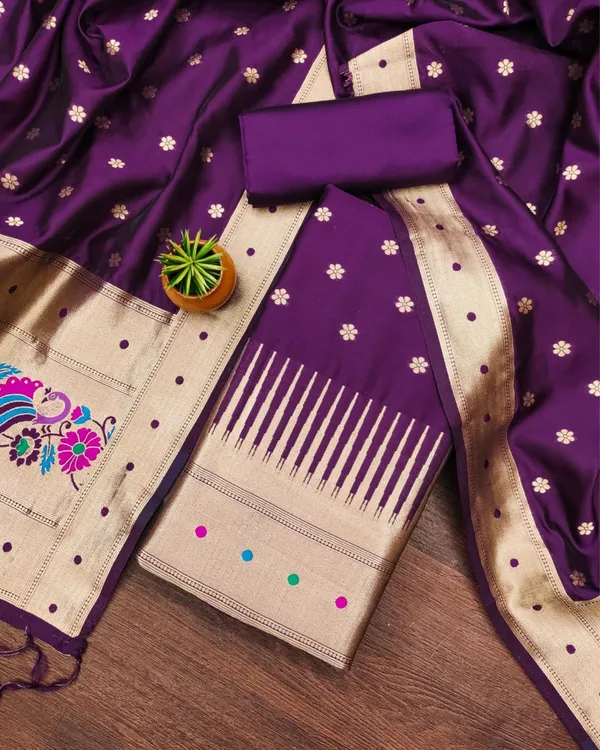 Banaras_Begum_Lichi_Silk_Brocade_Suit_Purple