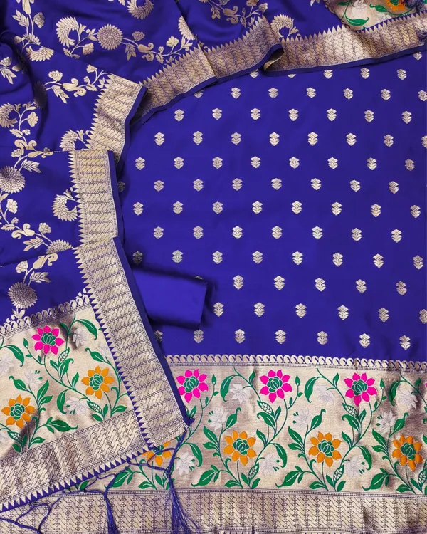 Banaras_Begum_Brocade_Weaving_Lichi_Silk_Royal_Blue_Suit