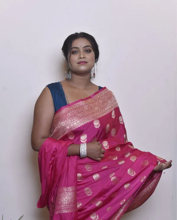 Pink_Banarasi_Pure_Masharoo_Silk_Saree