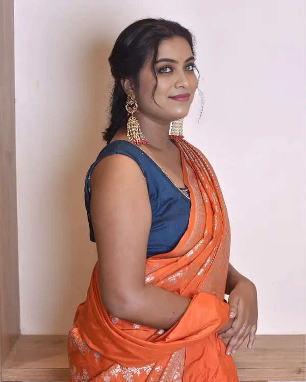Orange_Banarasi_Pure_Masharoo_Silk_Saree