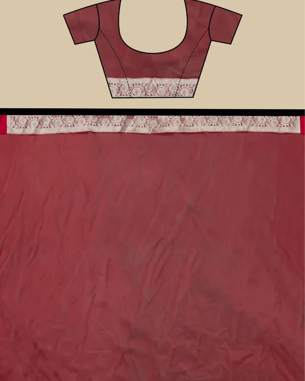 Red_Banarasi_Brocade_Organza_Semi_Silk_Saree