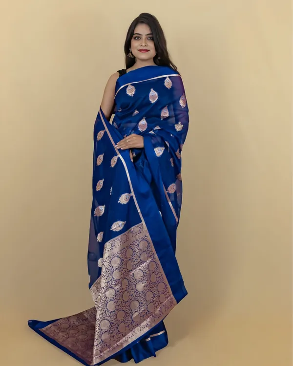Violet_Banarasi_Brocade_Organza_Silk_Saree