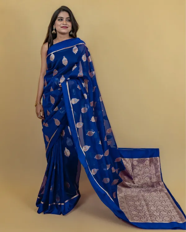 Violet_Banarasi_Brocade_Organza_Silk_Saree