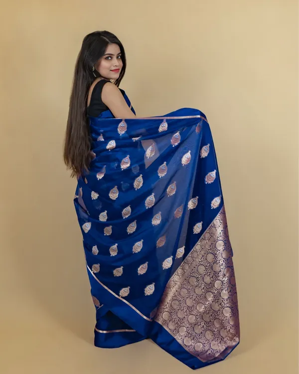 Violet_Banarasi_Brocade_Organza_Silk_Saree