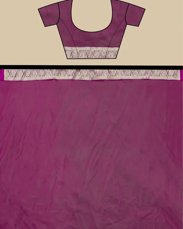 Fuchsia_Banarasi_Brocade_Organza_Silk_Saree