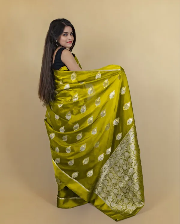 Pista_Green_Banarasi_Brocade_Organza_Silk_Saree