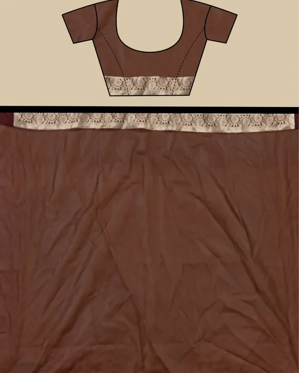 Brown_Banarasi_Brocade_Organza_Silk_Saree