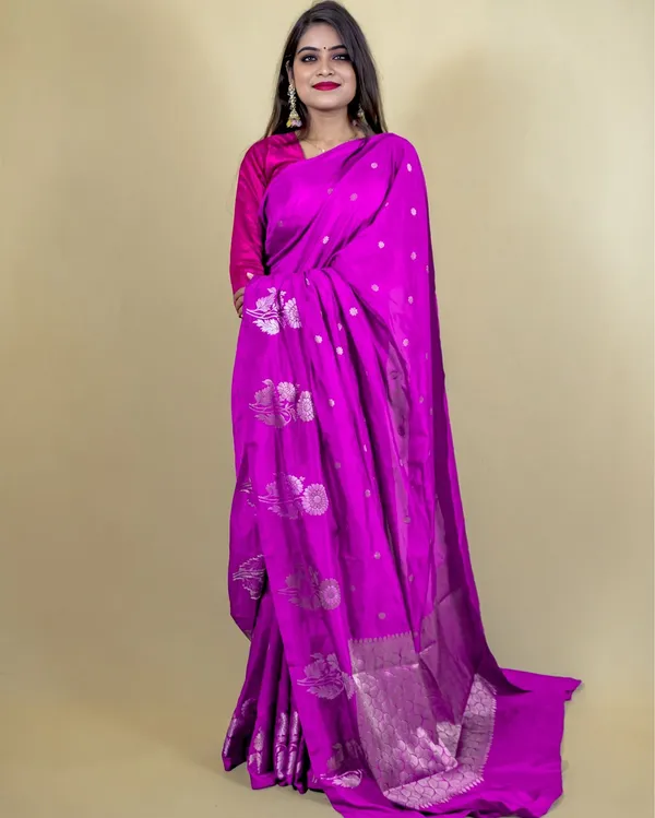 Pinkish_Purple_Banarasi_Brocade_Raw_Mango_Silk_Saree