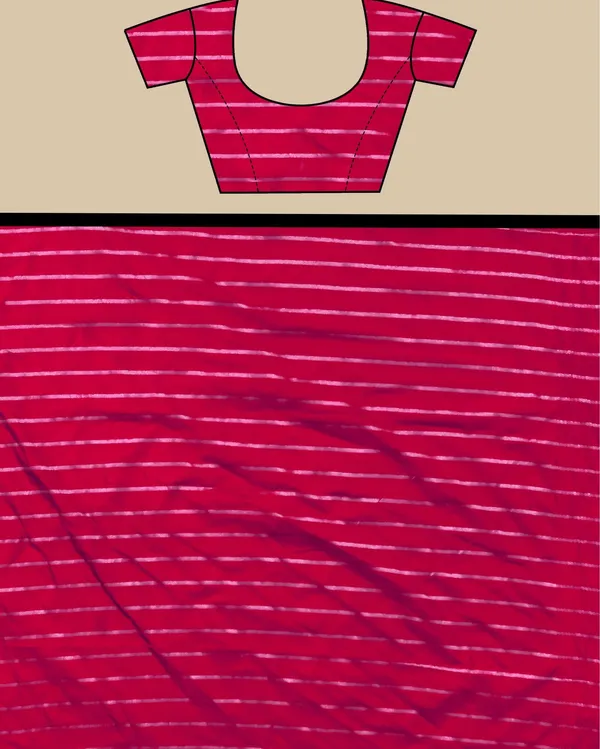 Red_Banarasi_Brocade_Raw_Mango_Silk_Saree