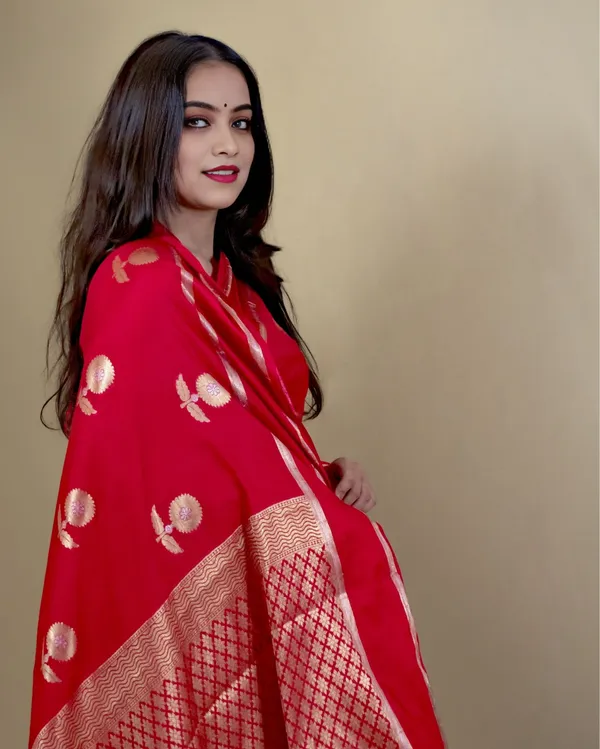 Fiery_Red_Banarasi_Brocade_Raw_Mango_Silk_Saree