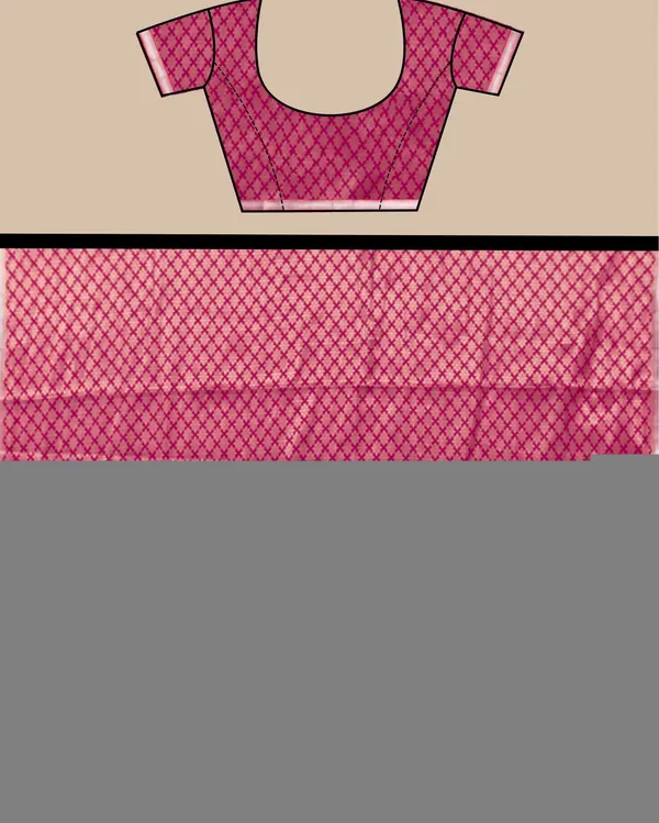 Dark_Pink_Banarasi_Brocade_Raw_Mango_Silk_Saree