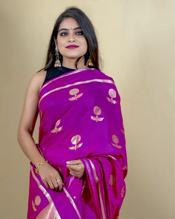 Lilac_Purple_Banarasi_Brocade_Raw_Mango_Silk_Saree