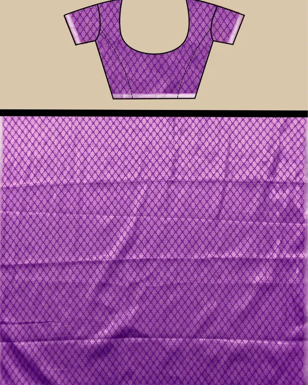 Lilac_Purple_Banarasi_Brocade_Raw_Mango_Silk_Saree