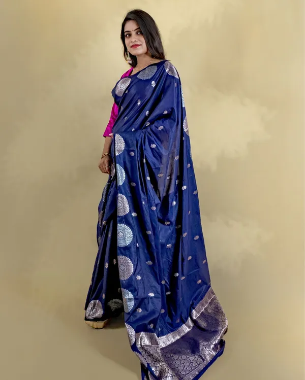 Dark_Violet_Banarasi_Brocade_Raw_Mango_Silk_Saree