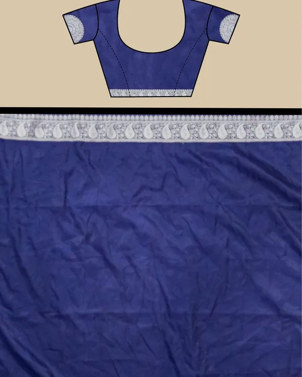 Dark_Violet_Banarasi_Brocade_Raw_Mango_Silk_Saree