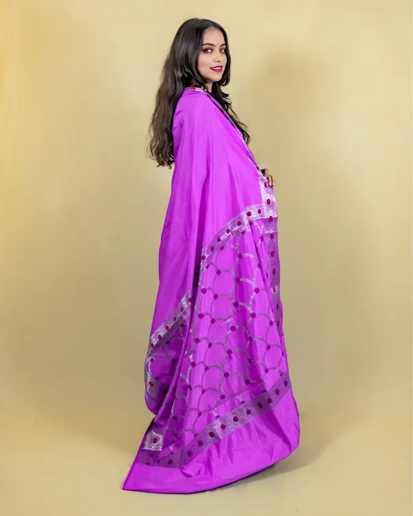 Orchid_Purple_Banarasi_Brocade_Raw_Mango_Silk_Saree