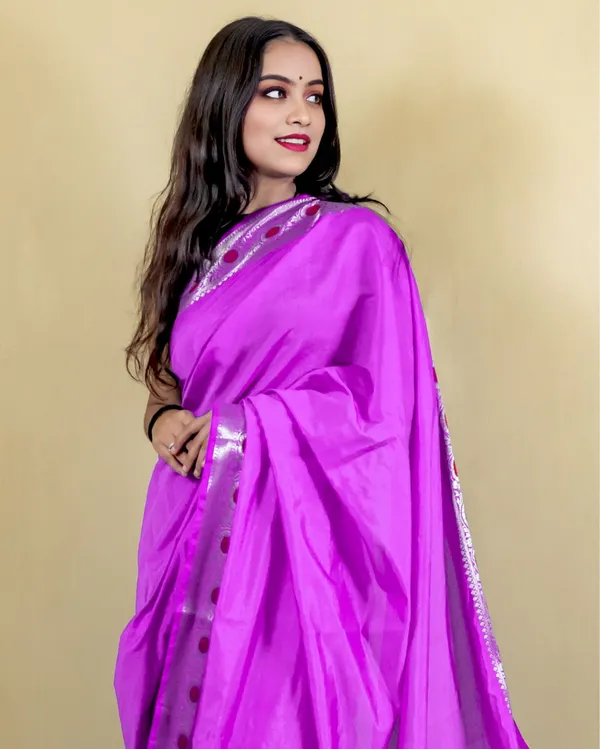 Orchid_Purple_Banarasi_Brocade_Raw_Mango_Silk_Saree