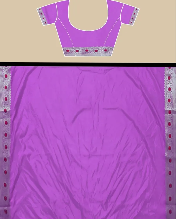 Orchid_Purple_Banarasi_Brocade_Raw_Mango_Silk_Saree