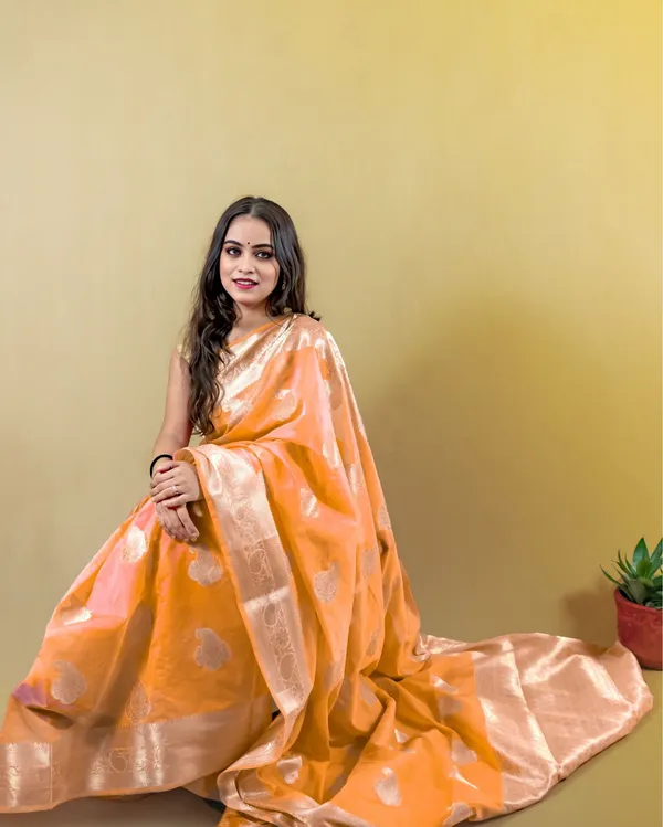 Orange_Banarasi_Weaving_Tissue_Silk_Saree