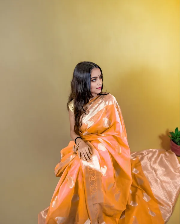Orange_Banarasi_Weaving_Tissue_Silk_Saree