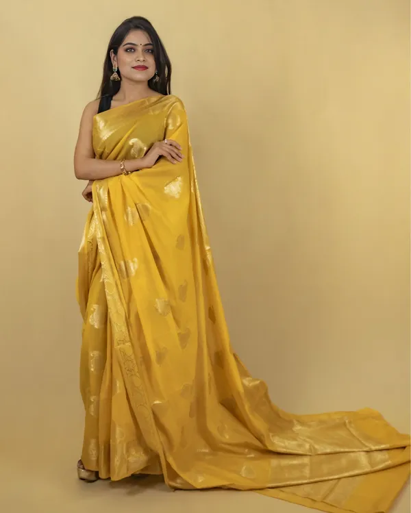 Sunny_Yellow_Banarasi_Weaving_Tissue_Silk_Saree
