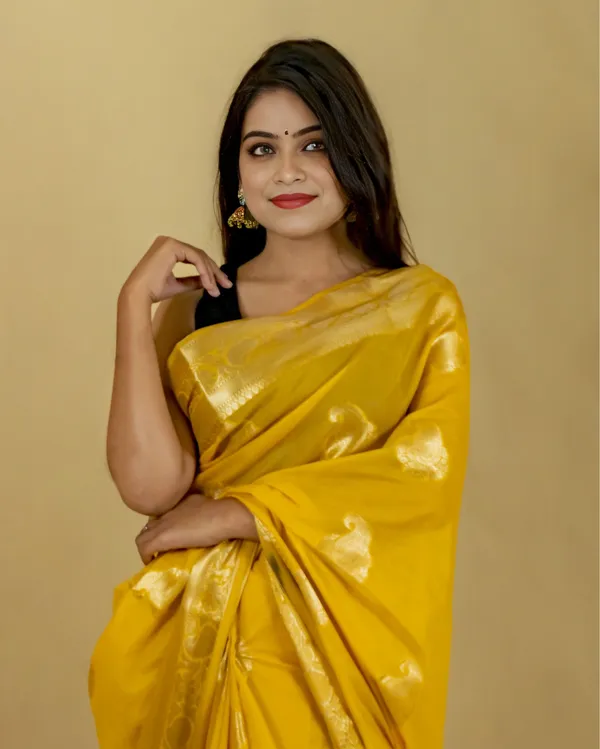 Sunny_Yellow_Banarasi_Weaving_Tissue_Silk_Saree