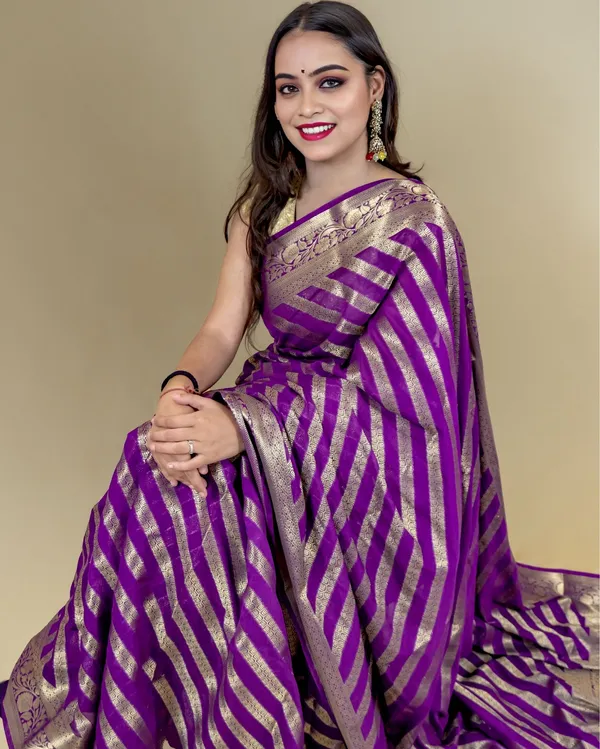 Regal_Purple_Banarasi_Weaving_Tissue_Silk_Saree