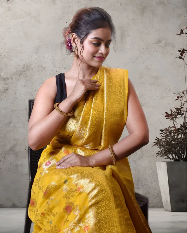 Mustard_Yellow_Banarasi_Weaving_Tissue_Silk_Saree
