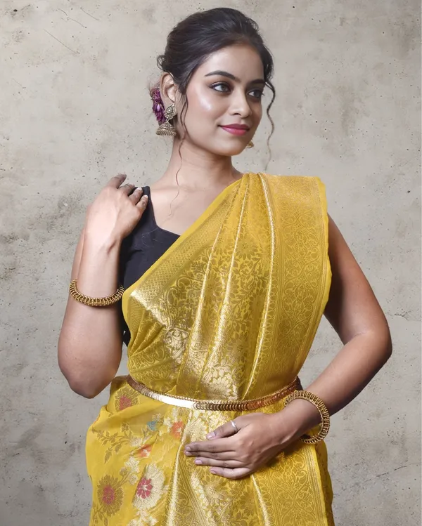 Mustard_Yellow_Banarasi_Weaving_Tissue_Silk_Saree