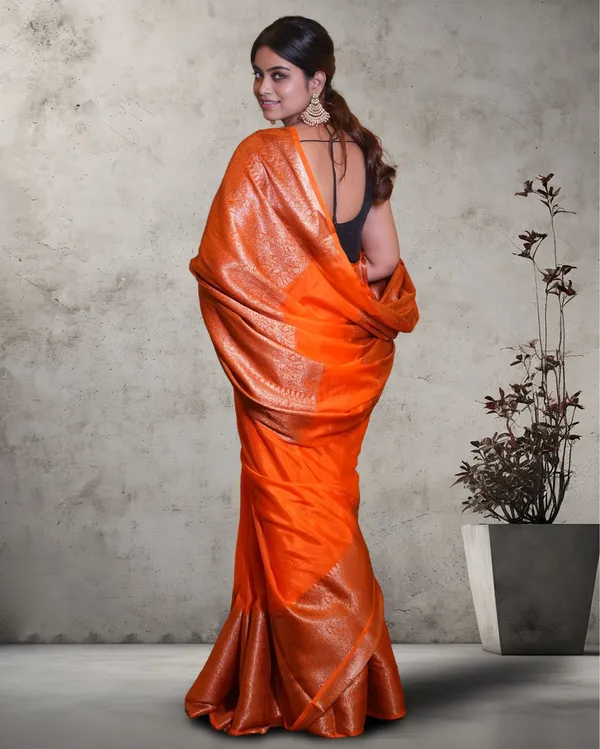 Dark_Orange_Banarasi_Weaving_Tissue_Silk_Saree