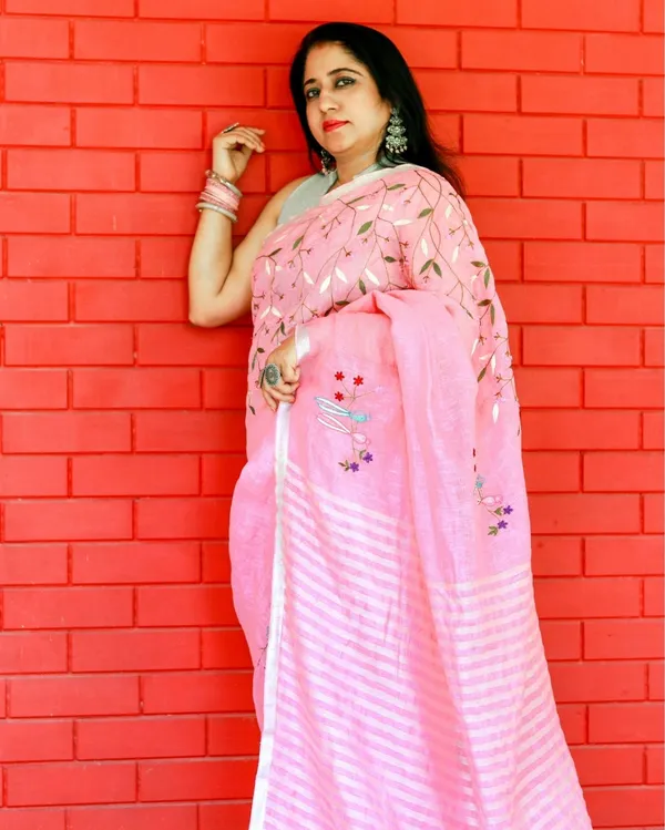 Bhavbheeni_Light_Pink_Embroidered_Saree