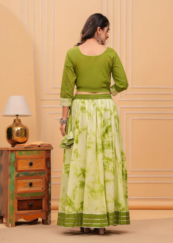 Bright_Green_Dharohar_Block_Printed_Lehanga_Choli_Set
