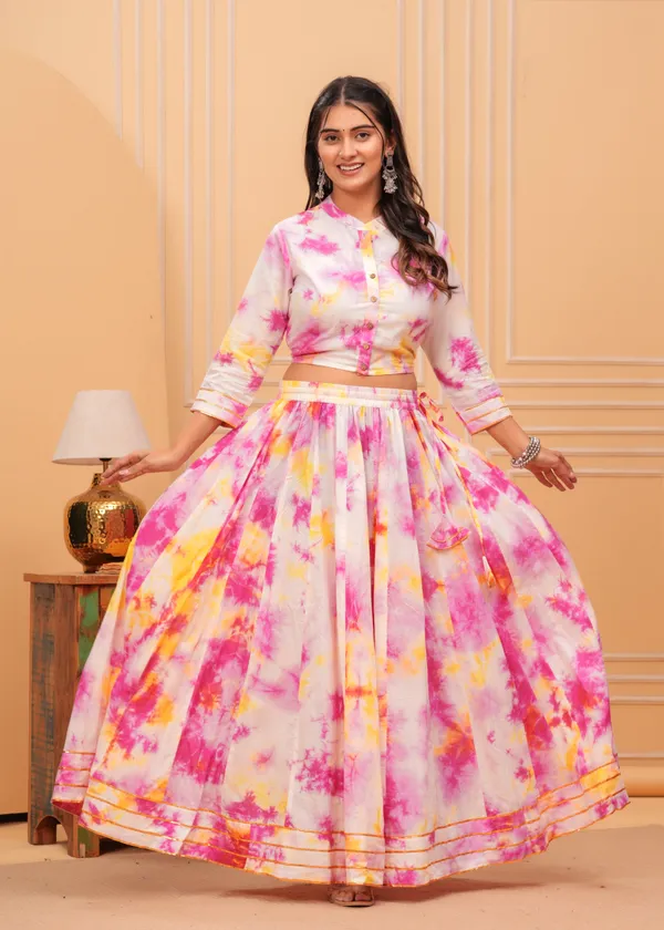 Dharohar_Blockprinted_White_&_Pink_Lehanga_Choli_Set
