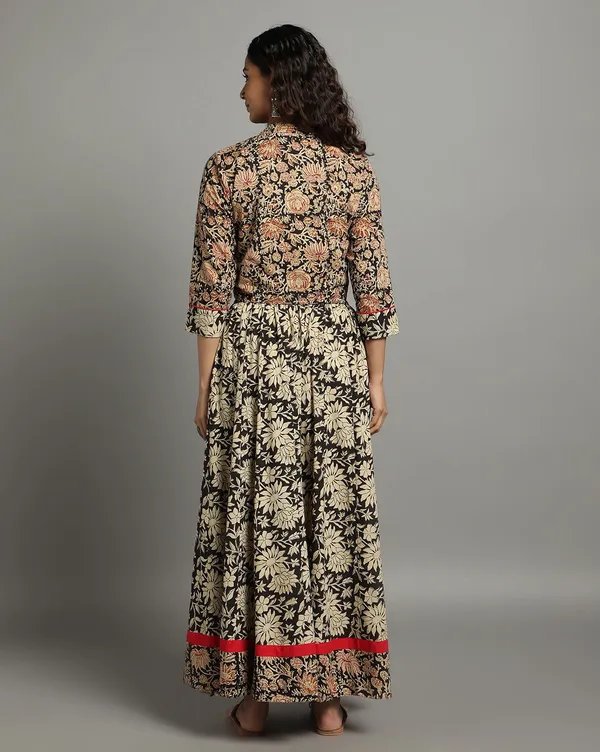 Dharohar_Pure_Cotton_Bold_Black_Stitched_Lehanga