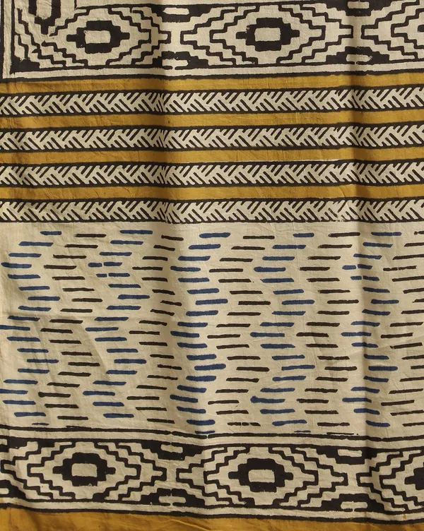 Dharohar_Pure_Cotton_Bright_Yellow_Stitched_Lehanga